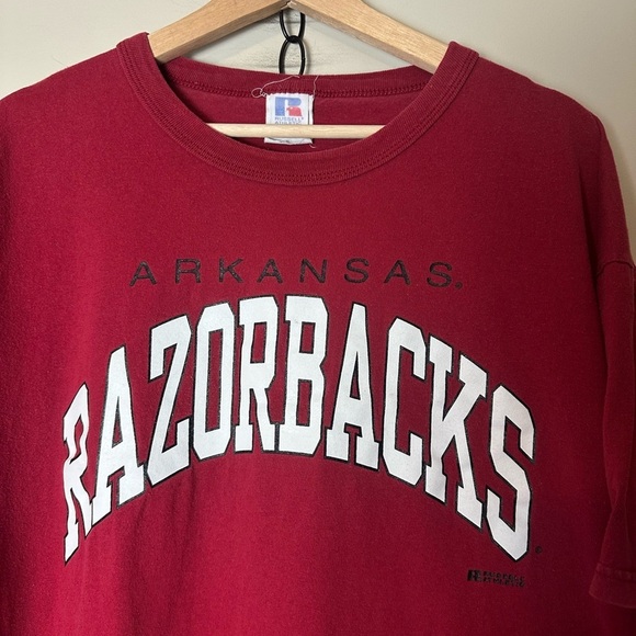 Vintage NCAA Russell Athletic Arkansas Razorbacks T-shirt - Picture 4 of 5